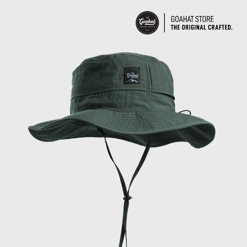G100 Moss Green หมวกเดินป่า หมวกทหาร กันน้ำ ระบายอากาศได้ดี แห้งไว ทรงสวย เบา ใส่สบาย