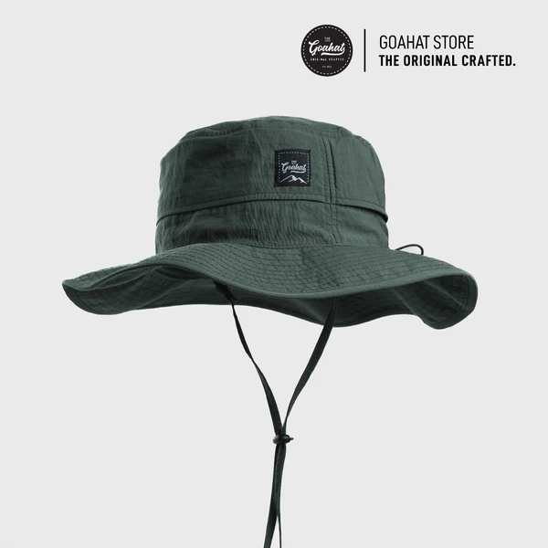 G100 Moss Green หมวกเดินป่า หมวกทหาร กันน้ำ ระบายอากาศได้ดี แห้งไว ทรงสวย เบา ใส่สบาย