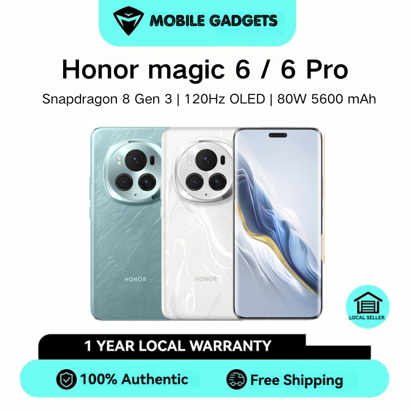 Honor magic 6 / Honor magic 6 Pro Phone | Snapdragon 8 Gen 3 | 120Hz OLED | 80W 5600 mAh