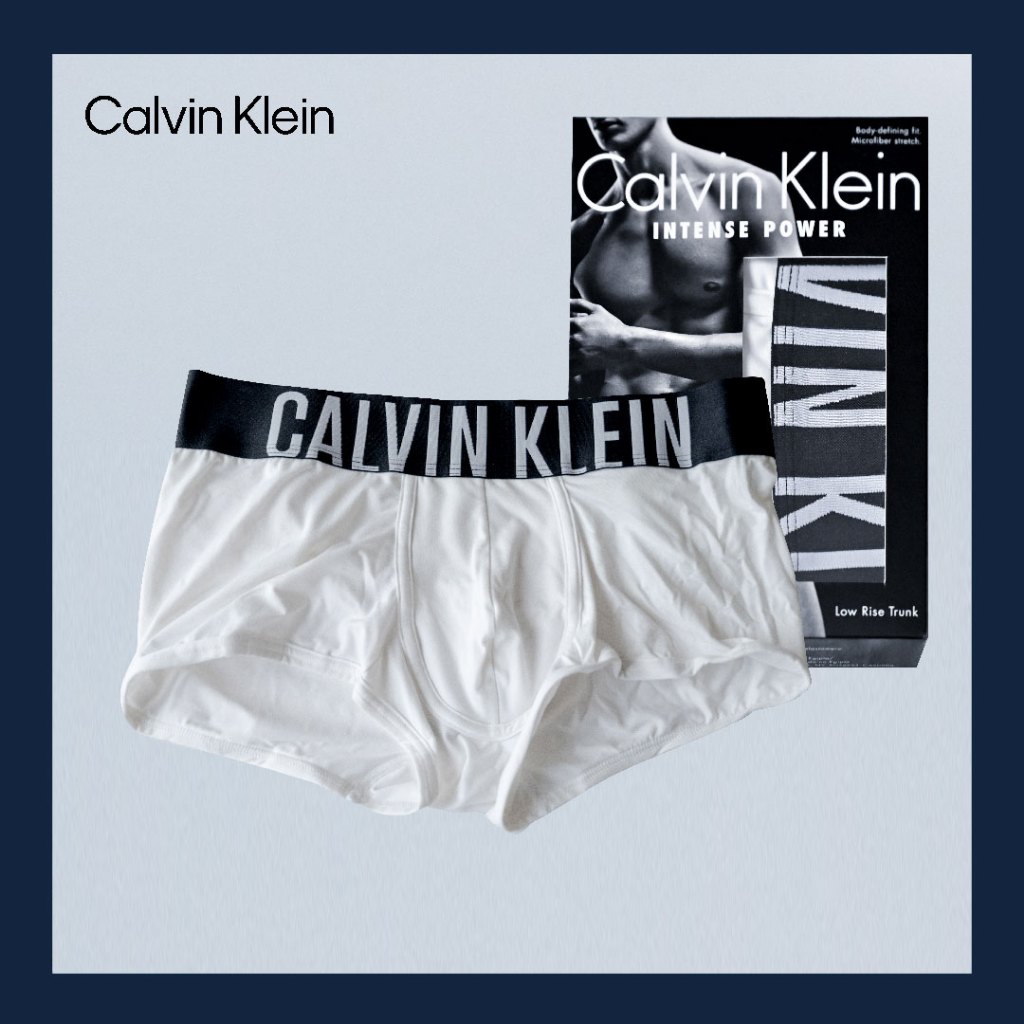 CALVIN KLEIN [ของแท้/ป้ายCentral] กางเกงในชาย Low Rise Trunks Microfiber