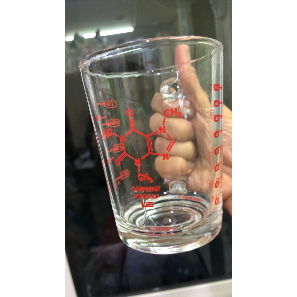 US แก้วตวง มีหู 8 ออนซ์ MC-108 ยูเอส ถ้วยตวงมีสเกล แก้วมีสเกล แก้วตวงขีดแดง ถ้วยตวงมีหู