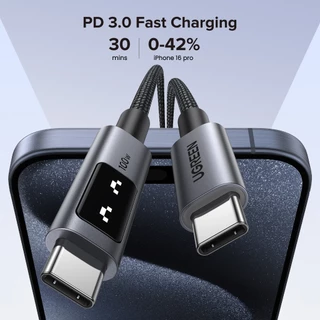 UGREEN Uno สายชาร์จ 100W USBC to USB C รองรับ PD ชาร์จเร็ว สําหรับ iPhone 16 Series Samsung S24 รุ่น L509