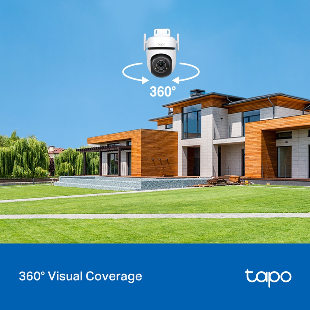 TP-Link Tapo C520WS [แพ็คคู่สุดคุ้ม] กล้องไวไฟ 4MP 2K+ QHD ใช้งานภายนอก Starlight Color Night Vision