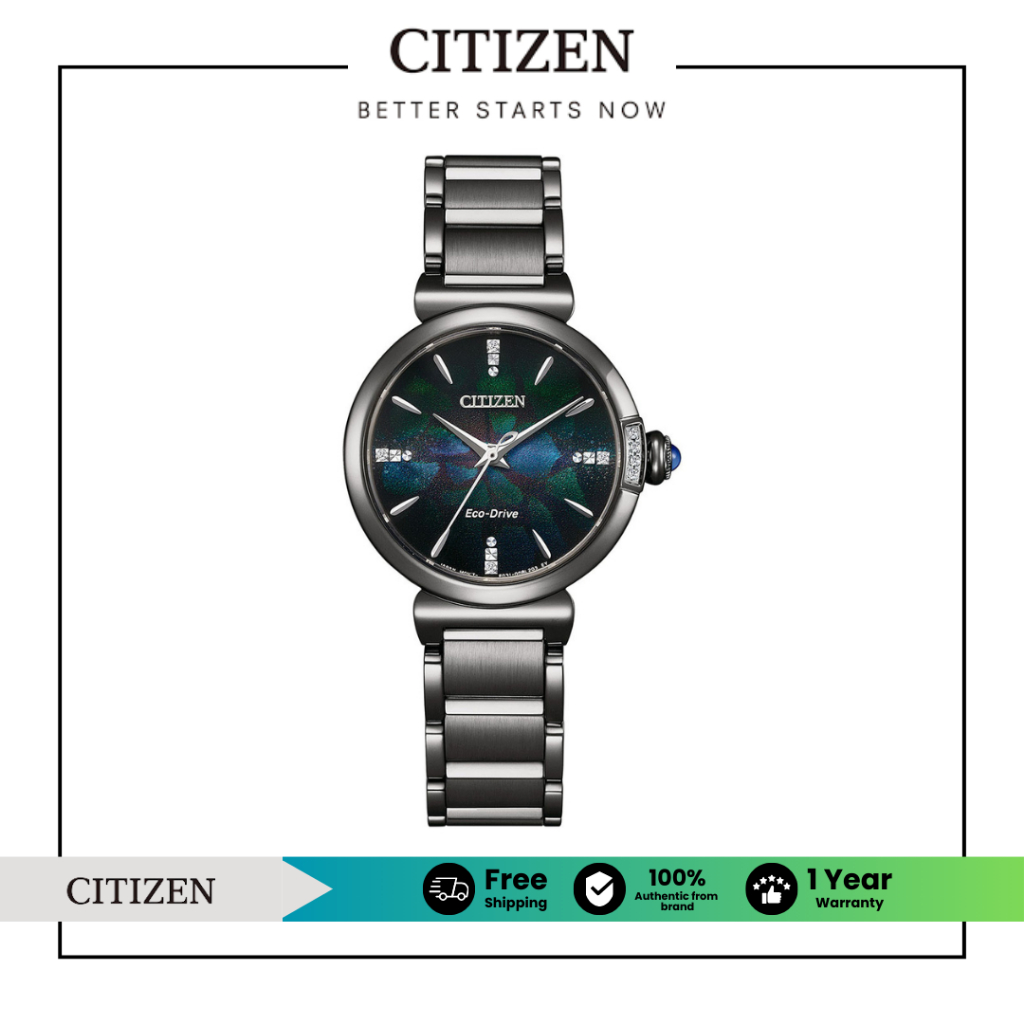 CITIZEN Eco-Drive EM1067-88E Lady Watch ( นาฬิกาผู้หญิงพลังงานแสง )