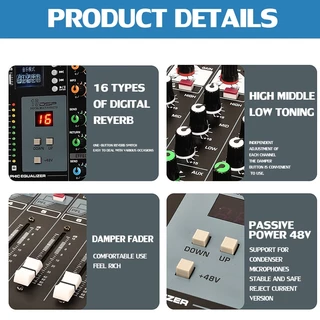 NEW BAXS เพาเวอร์มิกเซอร์ 8 ช่อง MIXER 1800W มี Echo ปรับ EQ 7 แบนด์ 16 DSP Bluetooth USB MP3 อัดเสียงได้ รุ่น GJS-8S