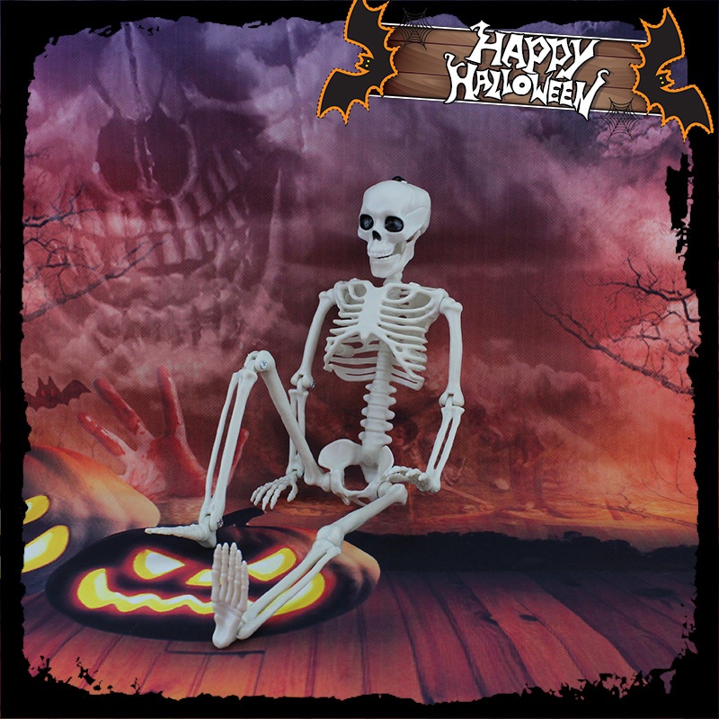 Halloween ตกแต่งงานฮาโลวีน อุปกรณ์ประกอบฉาก โครงกระดูกจำลองสยองน่ากลัว จี้ตกแต่งบาร์ผีสิง/Find Fun