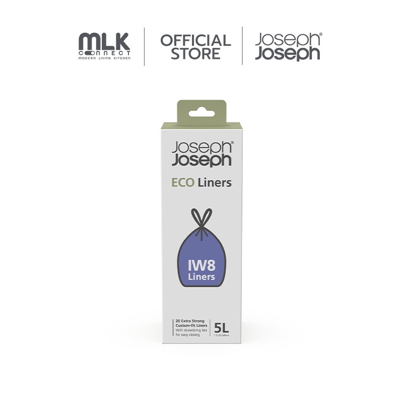 Joseph Joseph ถุงขยะพลาสติก 20 ชิ้น ความจุ 5 ลิตร รุ่น IW8 สี Grey N30144