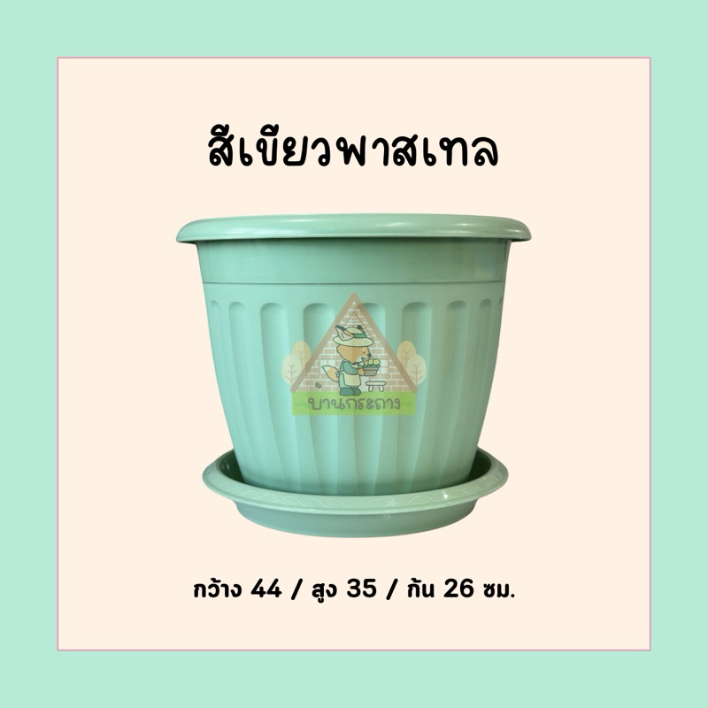 กระถางโรมัน17นิ้วพร้อมจานรอง กระถางทรงโรมัน กระถางน่ารัก รูปที่ 8