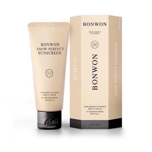 Bonwon Sunscreen CC Cream บอนวอน ซันสกรีน ซีซี ครีม โลชั่น พอกตัว ทาผิว กันน้ำ  ครีมบอนวอน ไม่เหนอะห