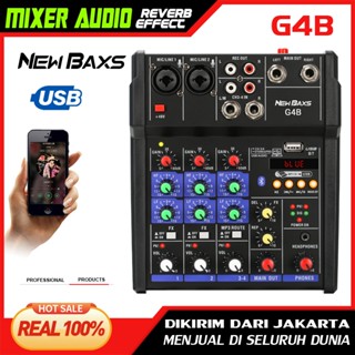 NEW BAXS G4B มิกเซอร์มืออาชีพ 4 ช่องสัญญาณ 48V phantom switc…