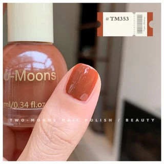 🌈ส่งจากไทย Two moons สีทาเล็บกึ่งเจล โทนสีน้ำตาล สไตล์เกาหลี ทาเองได้ ไม่ต้องใช้เครื่องอบ สีสวยเหมือนไปทำที่ร้าน