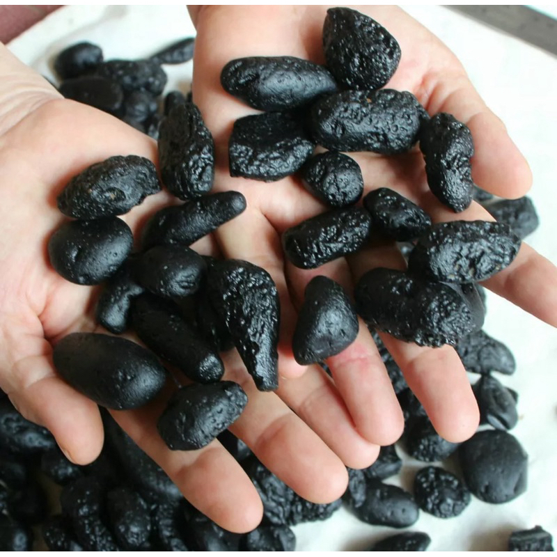 1Kg Rare Meteorite Black Tektite Specimen Wholesale Price from tebaitian Tektite