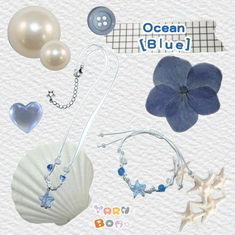เครื่องประดับ สร้อยคอ สร้อยข้อมือ Ocean (Blue)