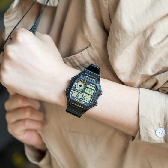 นาฬิกา Casio รุ่น AE-1200WHD-1A และ AE-1200WH นาฬิกาข้อมือผู้ชาย World time  -ของแท้ 100% ประกันศูนย์ CMG 1 ปี