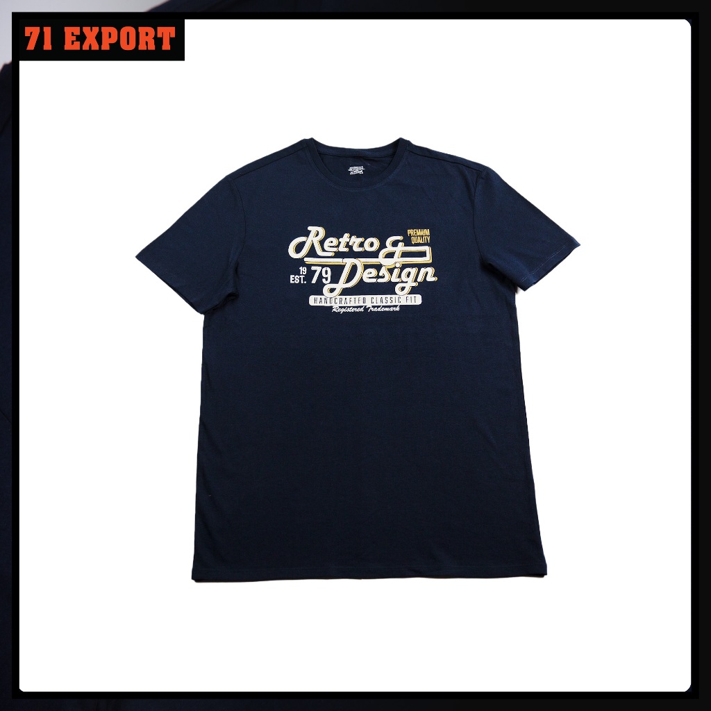 71EXPORT เสื้อยืดRETRO เสื้อยืด เสื้อสีกลม คอกลมแขนสั้น T-Shirt เสื้อคอกลม เสื้อแฟชั่น เสื้อวินเทจ