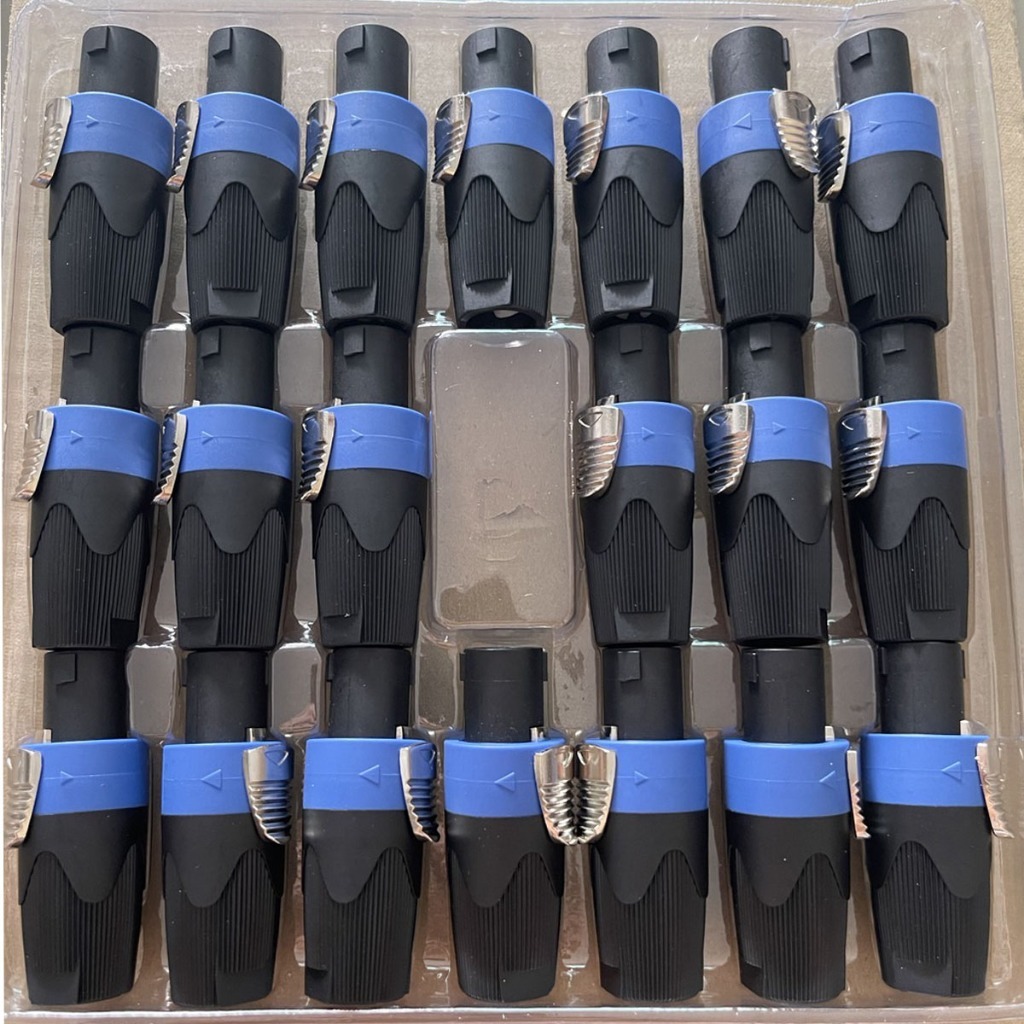 สเป็คคคอนตัวผู้ #สีน้ำเงิน-สีแดง (ราคาต่อแพ็ค 2-20ตัว) สปิกคอนสำหรับเข้าสายลำโพง วัสดุเกรดดี ทนต่อความร้อน สวยแข็งแรงได้ - รูปที่ 4