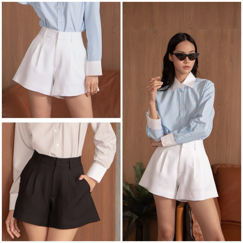 Marr.raiment | Elle Shorts [เฉพาะกางเกงขาสั้น] มีซับใน อัดกาวทั้งตัว