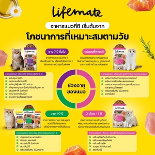 (2.7กิโล) Lifemate อาหารแมว เกรดโฮลิสติก ควบคุมโซเดียม ถนอมไต ครบทุกสูตร พรีเมียม สำหรับแมว1ปีขึ้นไป