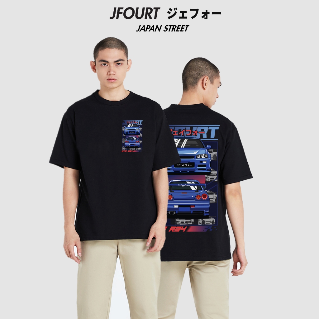 JFOURT เสื้อ Oversize Japan Street GTR VOL1