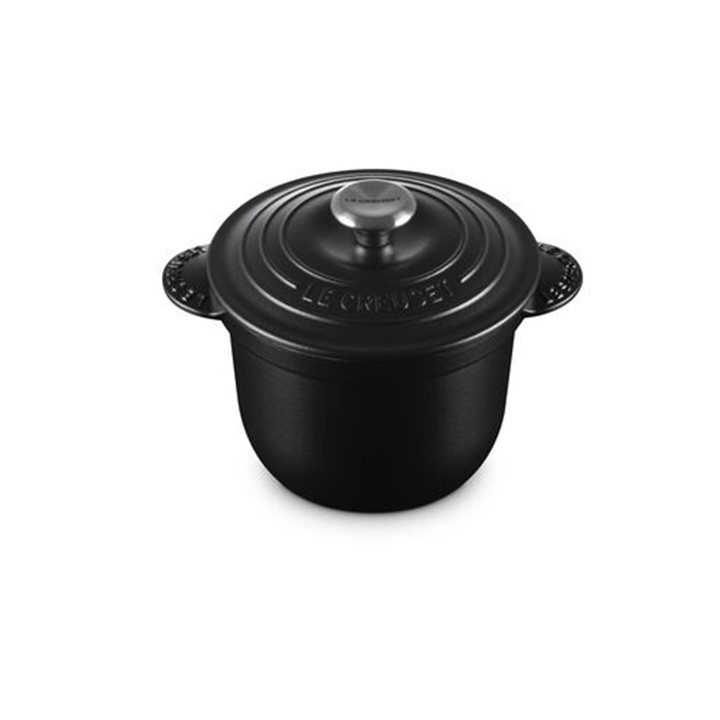 หม้อหุงข้าว ขนาด 18 cm สีดำ RICE POT 18 MATTE BLACK SS KNOB