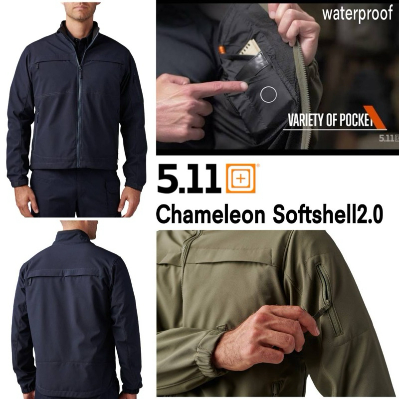 เสื้อแจ็คเก็ต5.11 Chameleon Soft Shell 2.0 Jacket