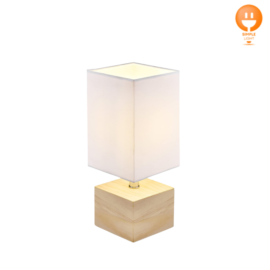 โคมไฟตั้งโต๊ะ โคมไฟห้องนอน Table lamp โคมไฟหัวเตียง ใช้หลอดไฟขั้ว E27 Simple Light