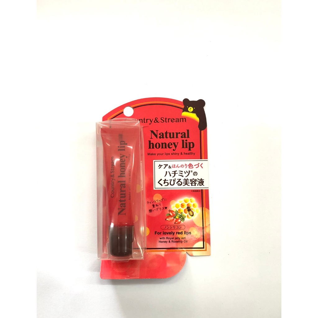 Country & Stream Natural Honey Lip #Red คันทรี แอนด์ สตรีม เนเชอรัล ฮันนี่ ลิป สีแดง ลิปกลอส ลิปบาล์
