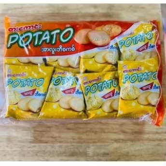 ขนมPotato ขนมโดโซะพม่า คุ้กกี้พม่า บิสกิต ขนมพม่า 1แพค