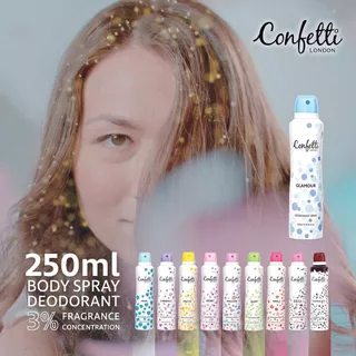 Confetti London Deodorant Spray 250ml / คอนเฟตติ ลอนดอน สเปรย์ระงับกลิ่นกาย 250 มล. / G1