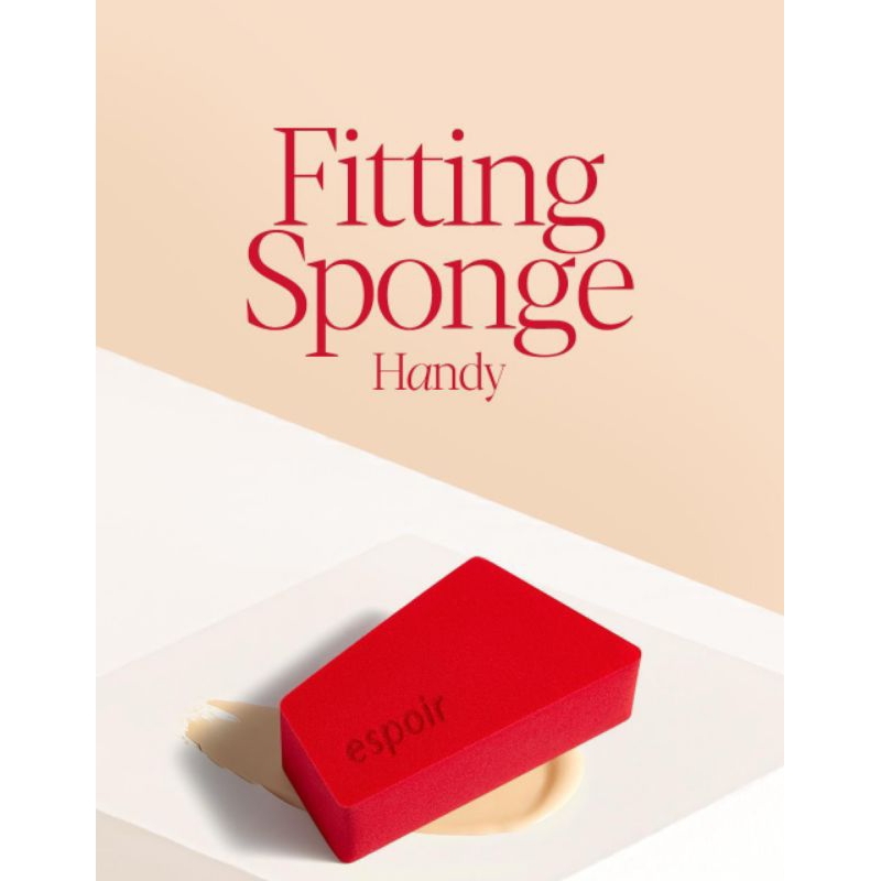 พร้อมส่ง (Spatula sponge) Espoir be velvet Fitting sponge Handy