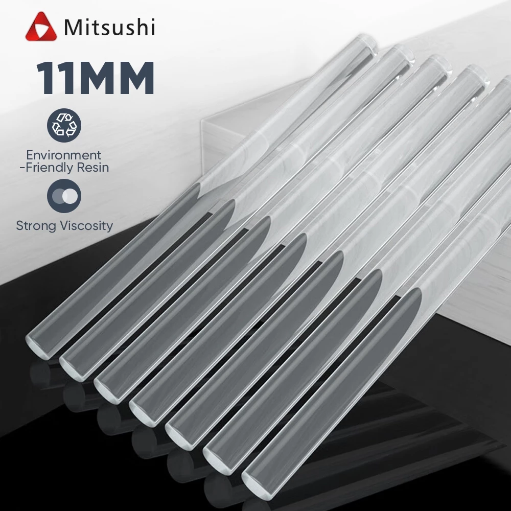 Mitsushi 11mm กาวแท่งร้อนละลายสำหรับปืนกาวใสสำหรับงาน DIY ใช้กับปืนแท่งปืนกาว 60W