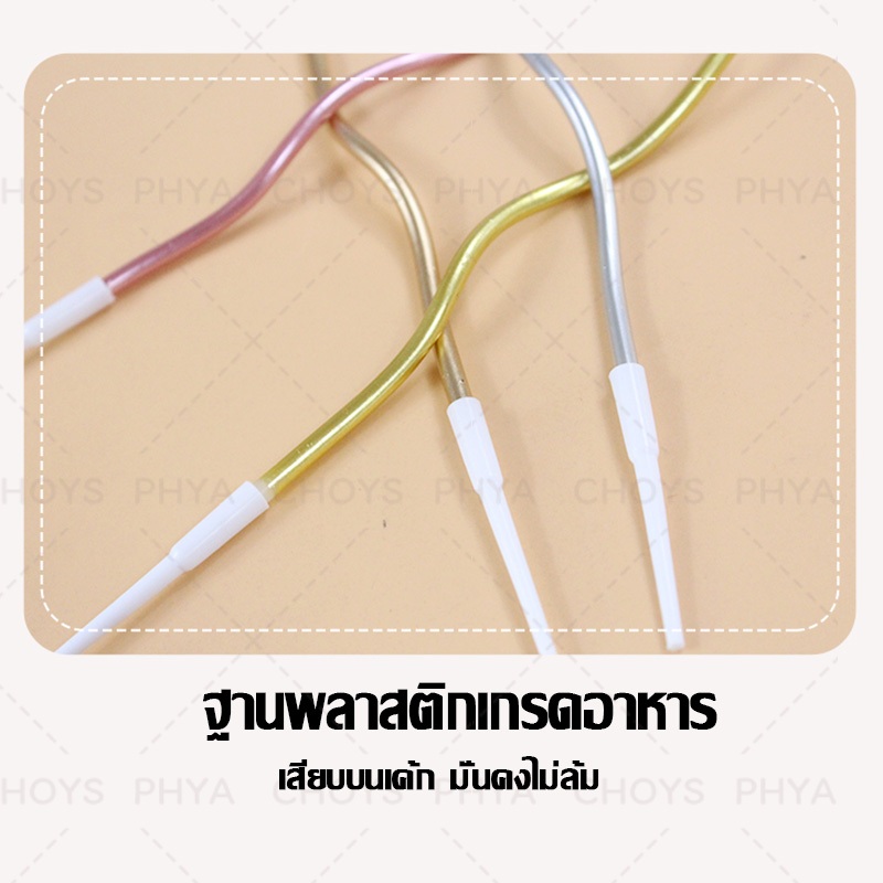 จัดส่งจากประเทศไทย🎉30/50/100 กล่อง!เทียน เทียนวันเกิด เทียนเค้ก เทียนปักเค้ก HBD เทียนเป่าเค้ก ของตกแต่งหน้าเค้ก - รูปที่ 2