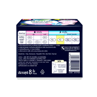 ลอรีเอะ ซอฟท์แอนด์เซฟ หลับสบาย กลางคืน 35 ซม. ห่อ 8 ชิ้น x 6 แพ็ค LAURIER SOFT&SAFE NIGHT 35 CM. (8pc x 6packs)