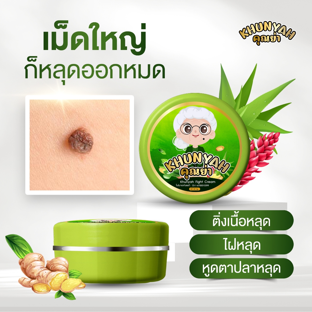 [ของแท้] ครีมไฝคุณย่า ขี้แมลงวัน ติ่งเนื้อ หูด ตาปลา แก้ปัญหา กระ สิวหิน ครีมแต้มไฝคุณย่า ไฝ หูด จี้ไฝ แต้มไฝ - รูปที่ 6