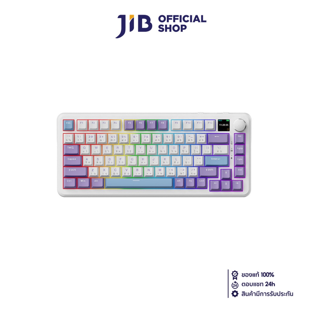WIRELESS KEYBOARD คีย์บอร์ดไร้สาย AJAZZ AK820MAX LCD MAGNETIC SWTICH EDITION MAGNETIC SWITCH RGB EN/