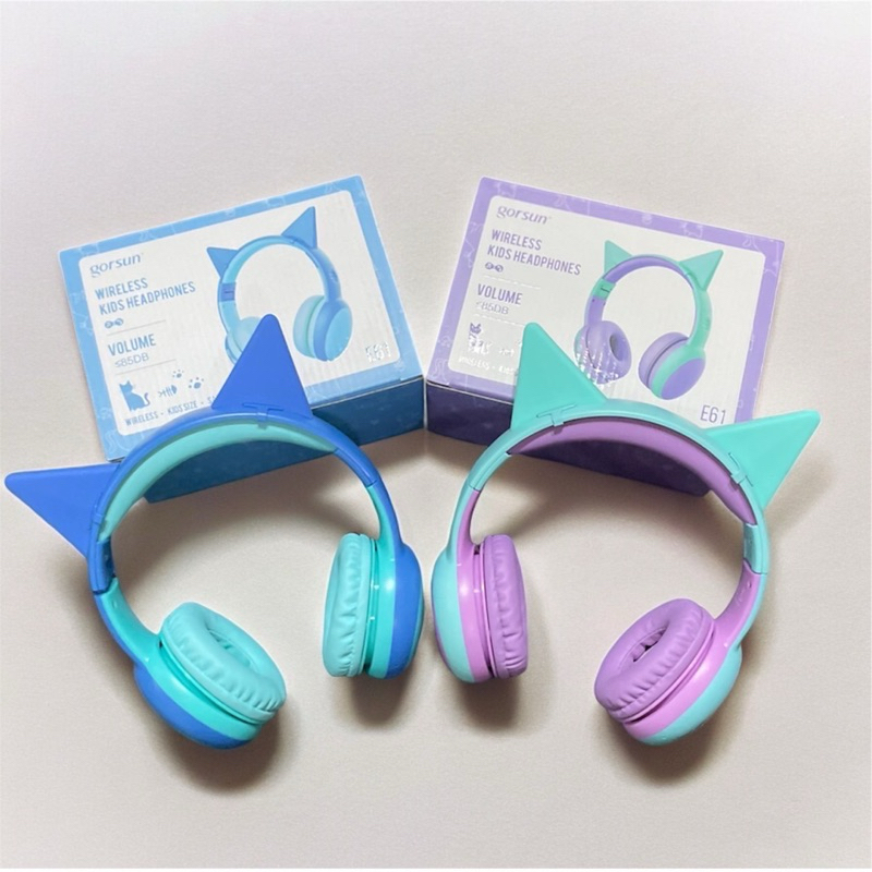ฟรีไข่Surprise Gorsun Wireless Bluetooth kids headphone  หูฟังไร้สายสำหรับเด็ก 3-15 ขวบ หูฟังขึ้นเครื่องบิน Lookmaebaby