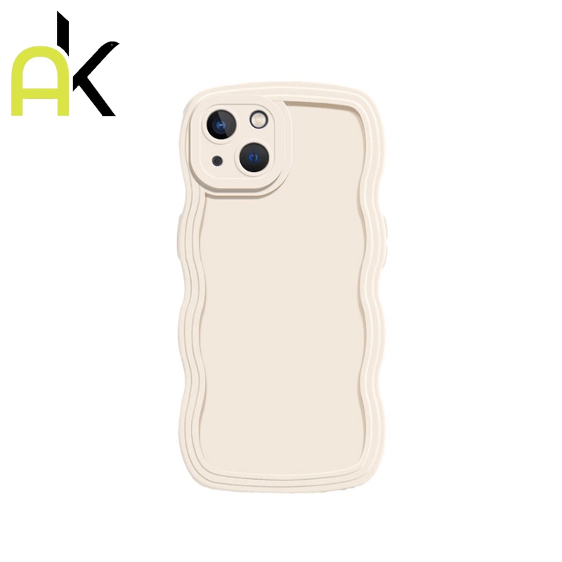 AK หุ้นไทย กรณีหยักสำหรับ for IPhone 11 14 15 Pro Max XR 6 7 8 Plus 13 12 Pro Max XS Max 15 Pro ฝาครอบโทรศัพท์สีลูกกวาด