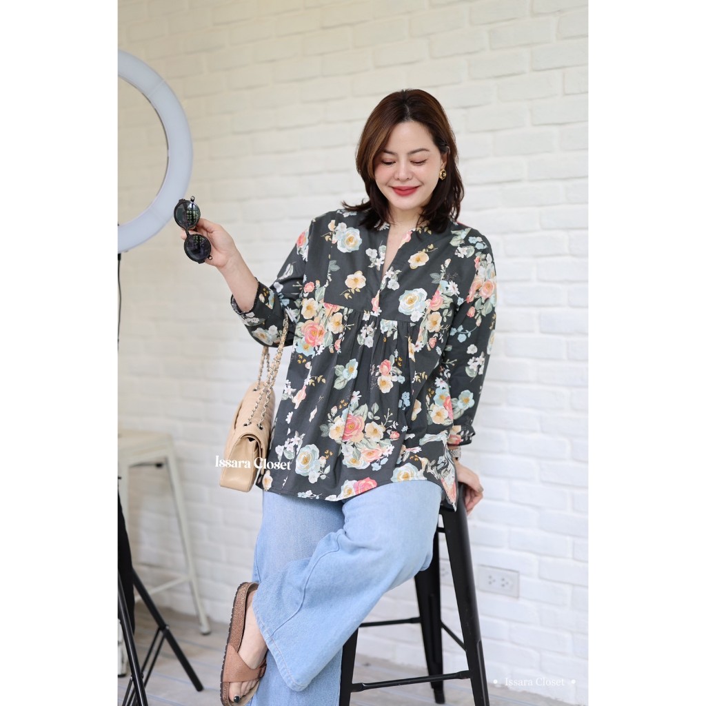 Watermelon-02-Cotton-Premium #ลาย Rose-Masora
