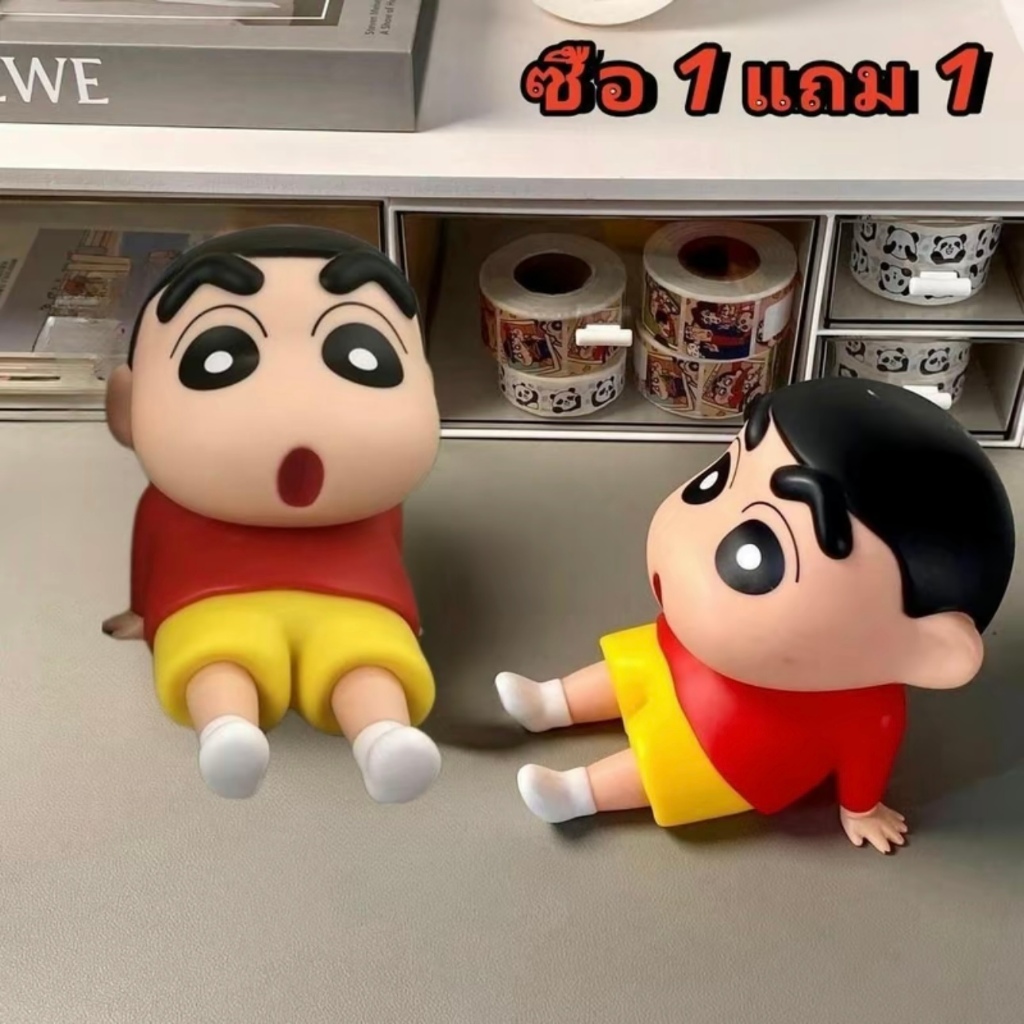 [MINI] ชินจังที่ตั้งโทรศัพท์ NAM ตุ๊กตาพีวีซี ที่วางโทรศัพท์สร้างสรรค์ สนับสนุนการสนับสนุน ที่ยึดโทรศัพท์มือถือ ของตกแต