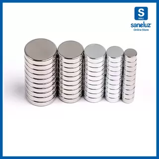 ขายส่ง ชุด 5 ชิ้น แม่เหล็กทรงกลม Magnet Neodymium ขนาด 3x1 - 8x5 mm/หนา 1-5 mm นีโอไดเมียม DIY