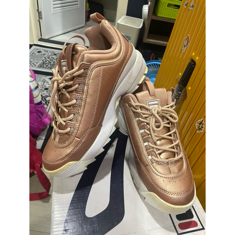 Fila มือสอง Disruptor II Premium Mettalic EUR41 ตามรูป