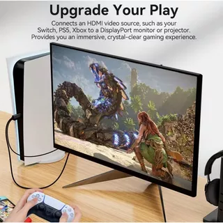 ⚡COD⚡Jasoz HDMI to DP Cable 4K สายเชื่อมต่อหน้าจอ DP สายเคเบิ้ล แปลง DP Cable For Computer To Laptop