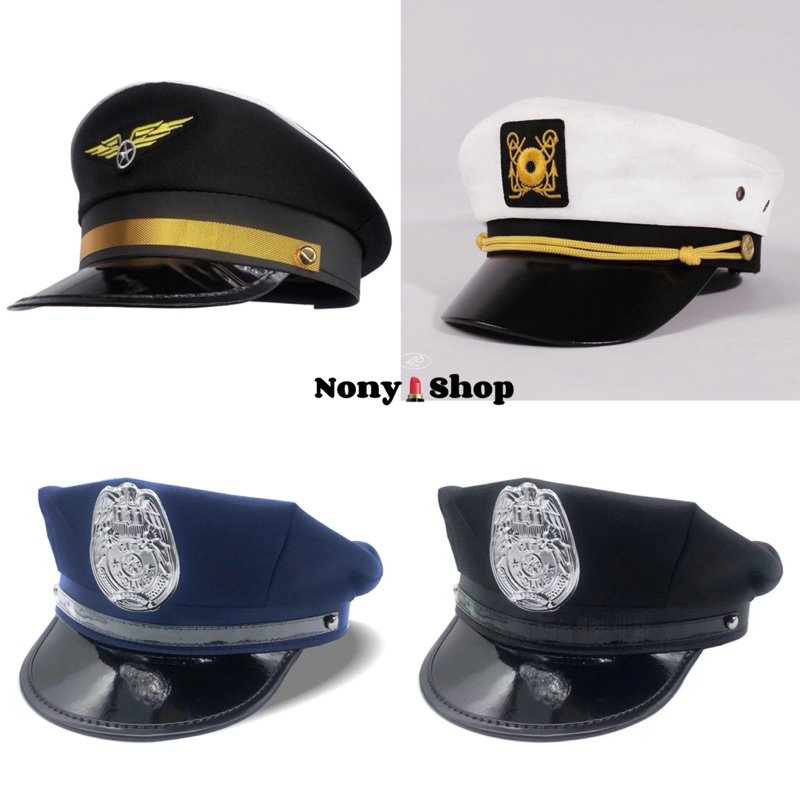 หมวกคอสเพลย์ตำรวจ หมวกชุดเครื่องแบบ FF79 หมวกตำรวจ ⚡เกรดพรีเมี่ยมแท้ 🚚ส่งไวจากไทย1-3วัน