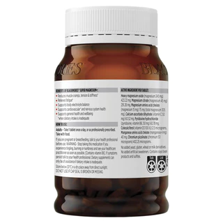 Blackmores Super Magnesium Plus 200 Tablets เสริมสร้างความแข็งแรงของกล้ามเนื้อ ลดอาการตะคริว ตึง