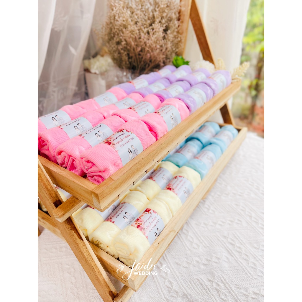 ของชำร่วย ผ้าเช็ดหน้าลายหมี งานแต่งงาน งานบวช งานเกษียณ ของขวัญปีใหม่ ของแจก ของที่ระลึกทุกโอกาส