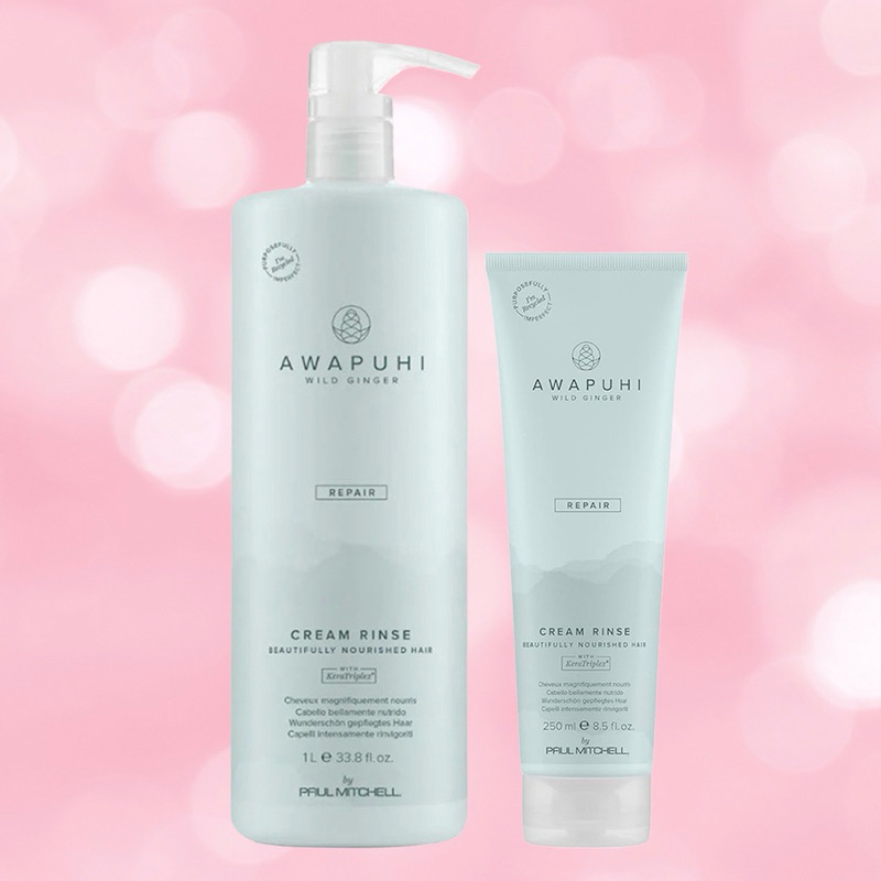 Paul Mitchell Awapuhi Wild Ginger Repair Keratin Cream Rinse 250/1000 ml ครีมนวดผมสำหรับผมแห้งเสีย