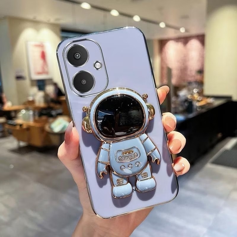เคส สำหรับOPPO   A6PRO A5pro A3X A3Pro A3 for oppo a3 a5i  นักบิน อวกาศ ขาตั้ง ฝาหลัง แบบนิ่ม น่ารัก ตั้งได้ กันกระแทก