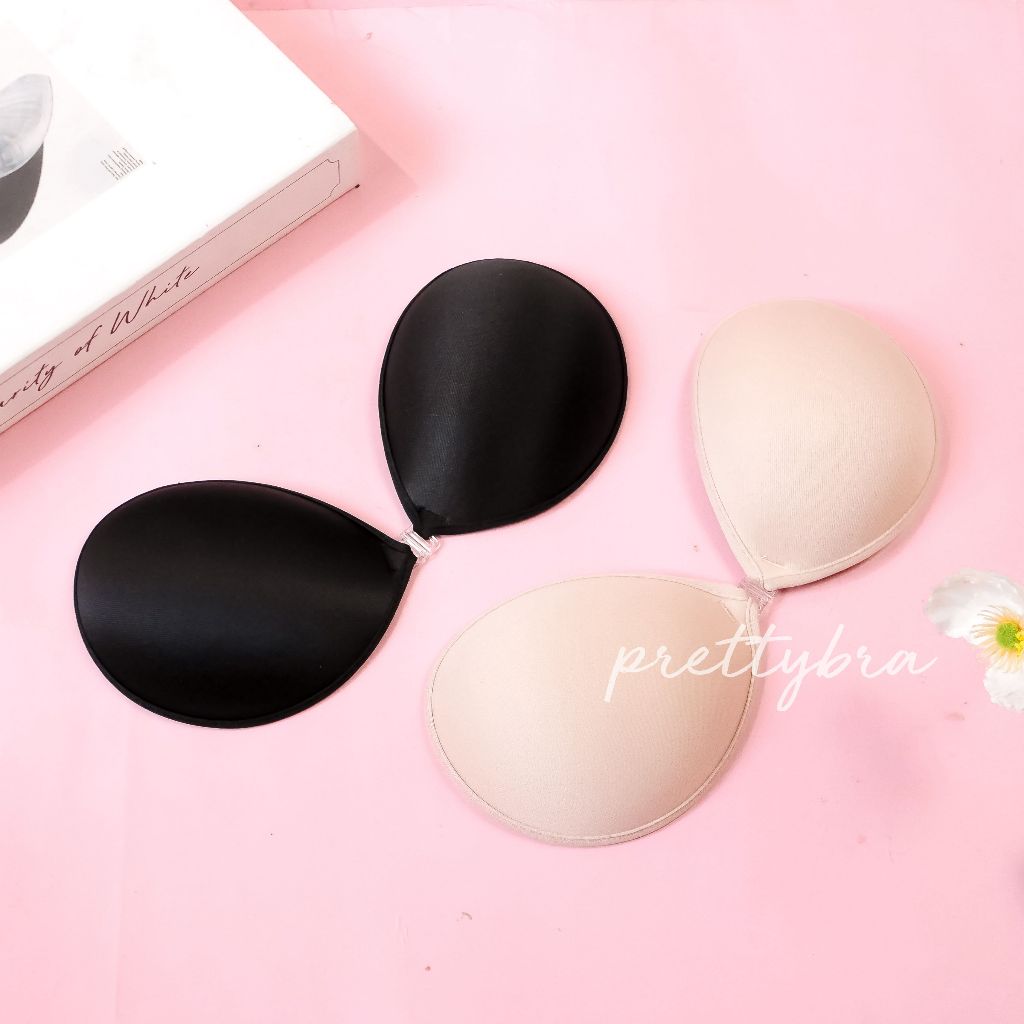 พร้อมส่ง บราปีกนกวงกลมบาง กาวเหนียว มี 2 สี (คัพA-C)