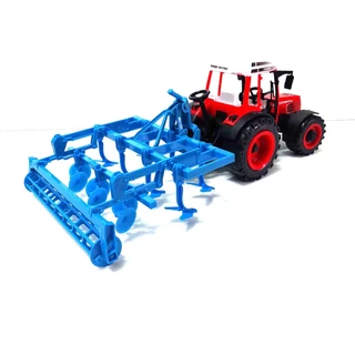 รถไถ FARM TRACTOR มีลาน อย่างดี งานสวยมาก ราคาถูก คุ้มค่า คุ้มราคา รถยาว 42 ซม. รถเด็กเล่น 4088