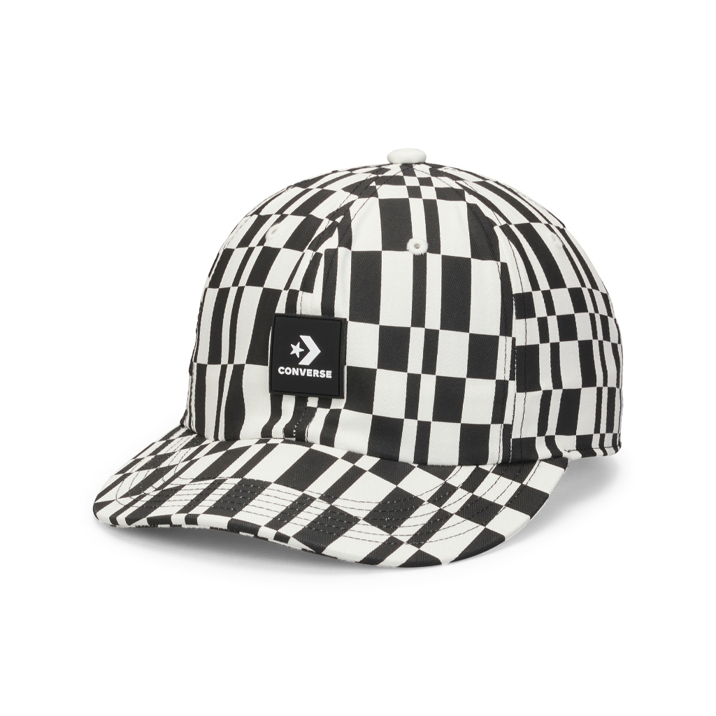 CONVERSE หมวก CHECKERED 6 PANEL BASEBALL CAP BLACK UNISEX 1526411AU_U4BKXX